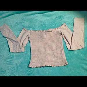 Hollister off the shoulder crop top